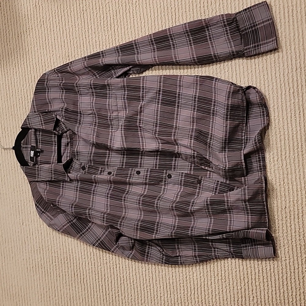 Mens Plaid Dress Shirt